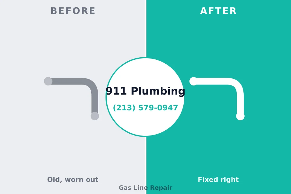 Before and after: plumbing repair Bellwood, PA